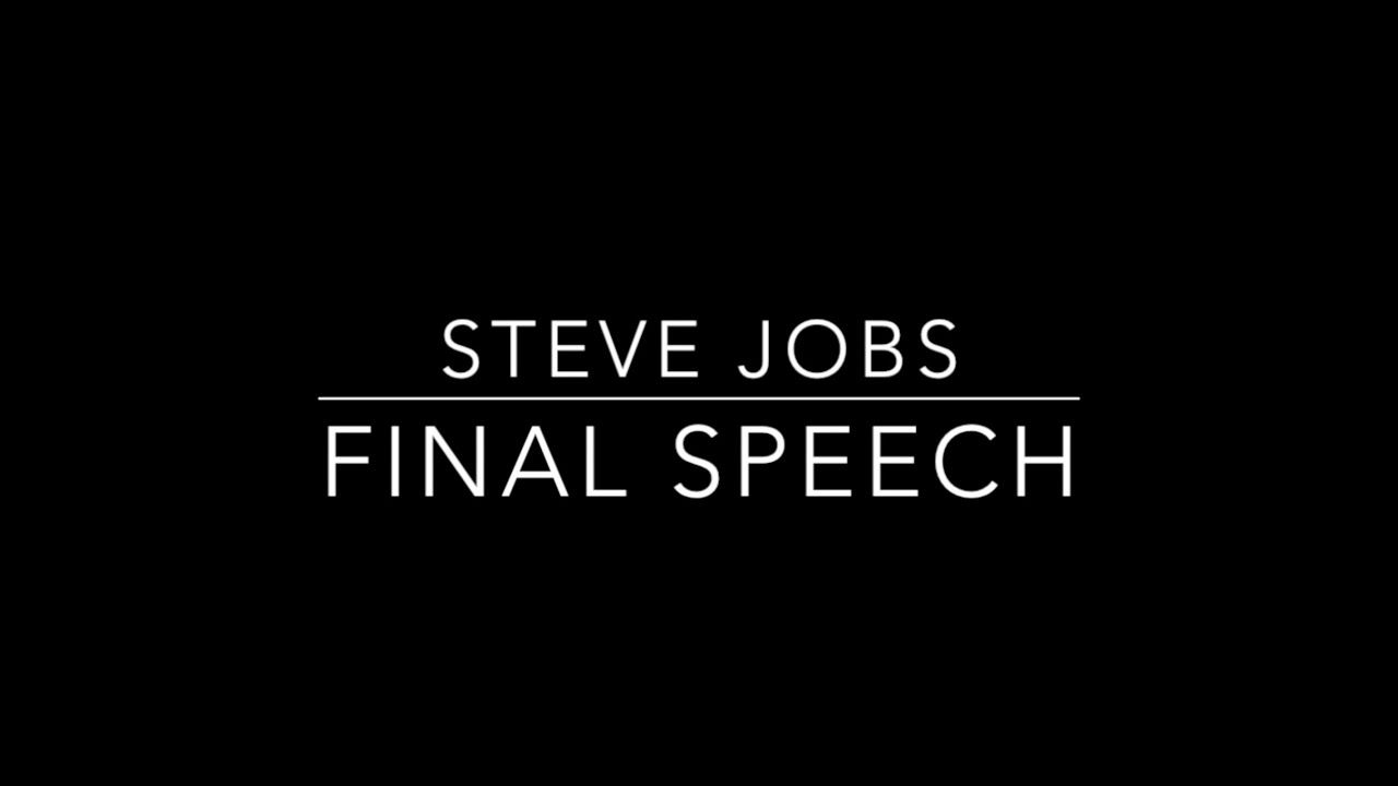 Think Different: Steve Jobs Final Speech