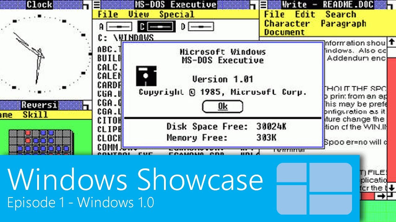 Windows Showcase - Windows 1.0