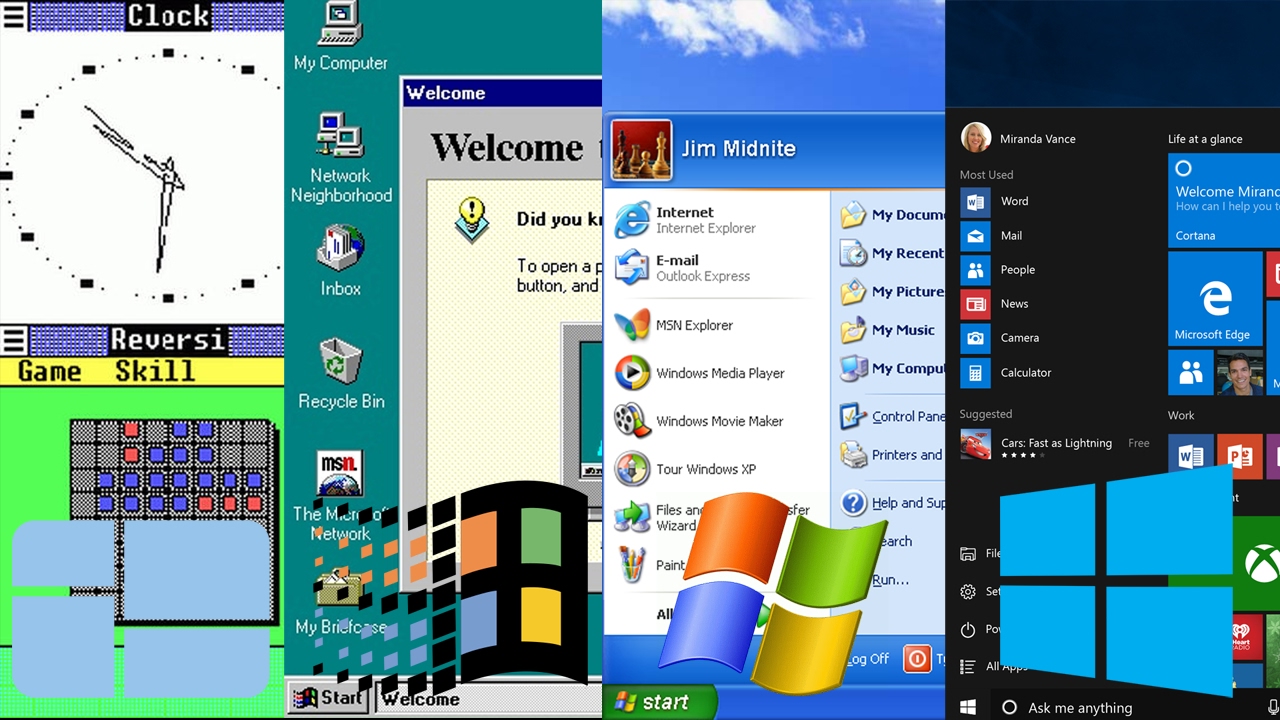 History of Microsoft Windows (Windows 1.0 - 10)